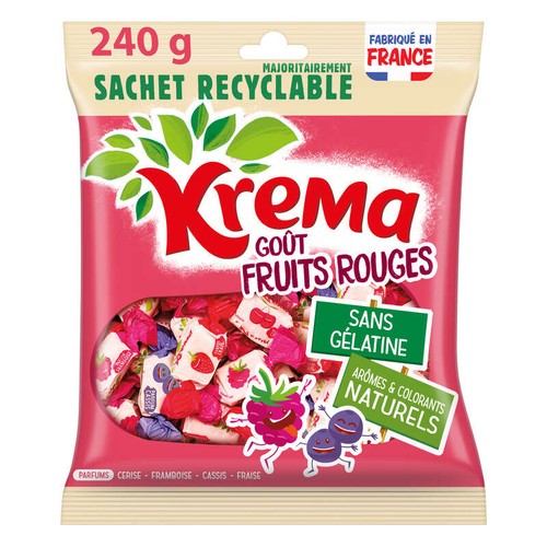 Krema Bonbons Fruits Rouges 240g