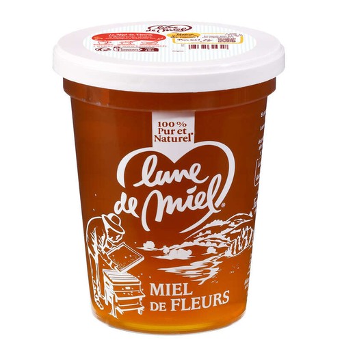 Lune De Miel Miel De Fleurs Liquide Pot Plastique 500g