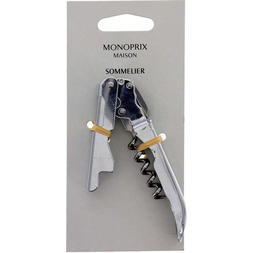 Monoprix Sommelier Inox Double Pull