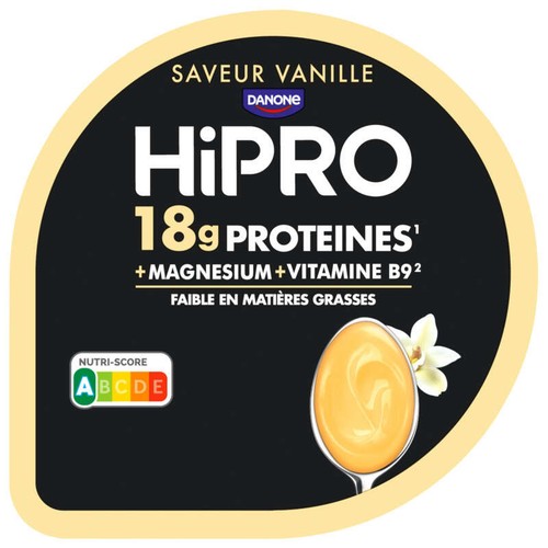 HiPRO Crème Dessert 18g Protéines Vanille 180g
