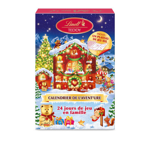 Lindt Teddy calendrier de l'aventure inclus plateau jeu XXL 191g