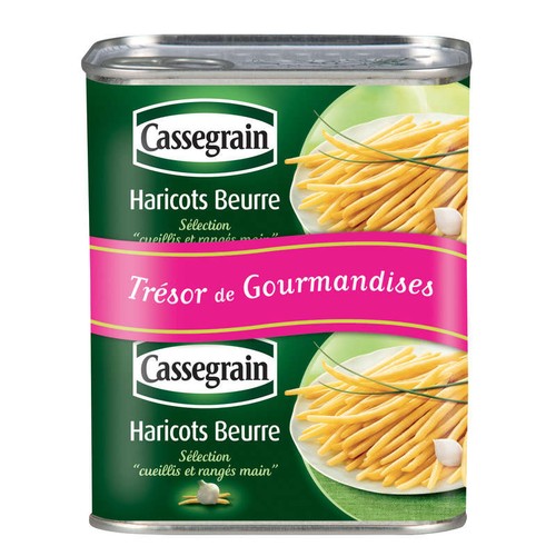 Haricots Beurre extra-fins Cassegrain 2x220g