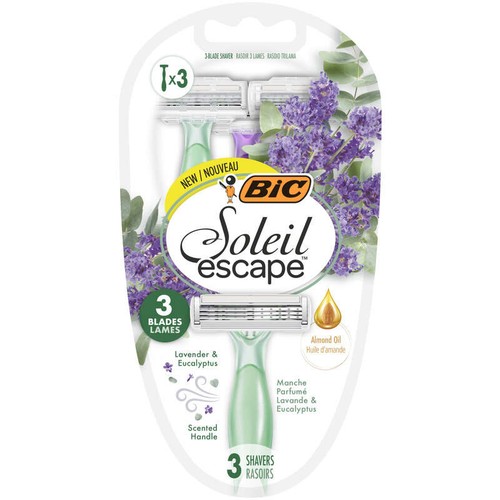 Bic Rasoirs pour femmes Soleil 3 Lames Lavande & Eucalyptus x3