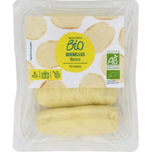 Monoprix Bio Quenelles Nature Pur Beurre 4x80g