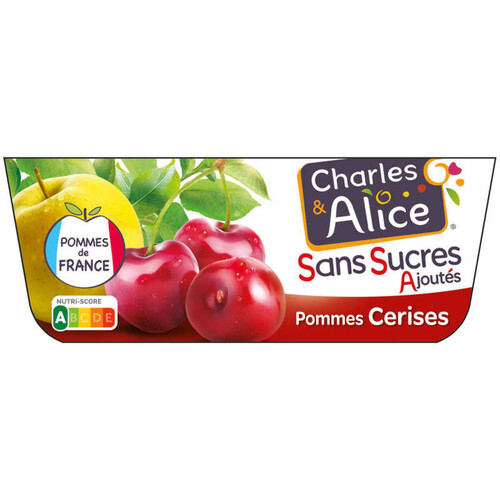 Charles & Alice Dessert pomme et cerise 4x97g