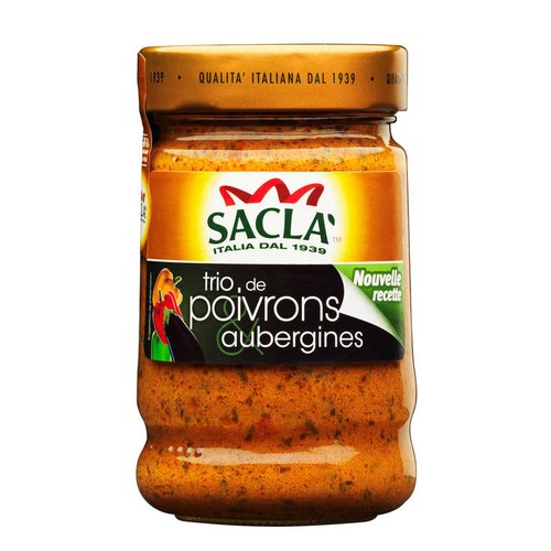Sacla Sauce trio de poivrons et aubergines 190g