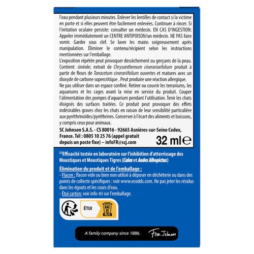 Raid Recharge Liquide Répulsif Moustiques & Moustiques Tigres *1