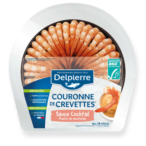 Delpierre Couronne De Crevettes + Sauce Cocktail 130G