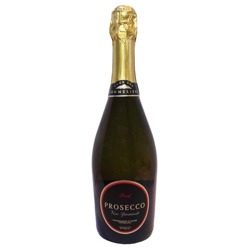 Club Des Sommeliers Prosecco - Spumante - Brut - Vin effervescent - 75cl