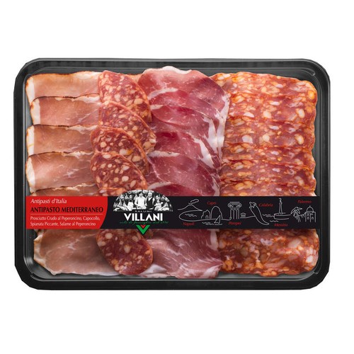 Villani Assortiment charcuterie (jambon pimente, saucisson pimente spianata piquante, coppa) 140g