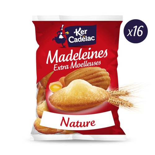 Ker Cadelac Madeleines Extra-Moelleuses, Sachets Fraîcheur 400G