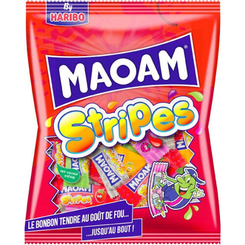 Maoam Bonbons à mâcher Stripes 250g