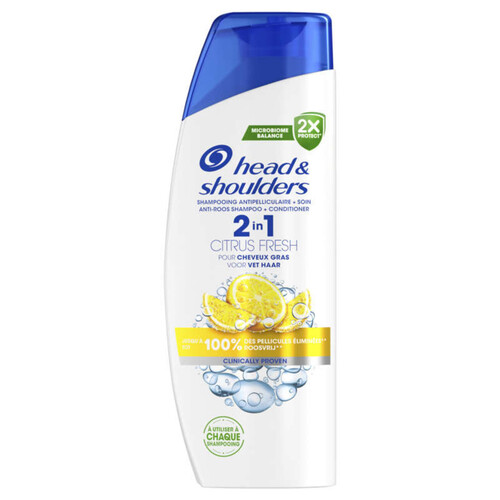 Head & Shoulders 2en1 citrus fresh shampoing antipelliculaire 300ml