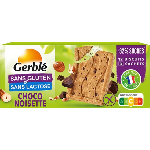 Gerblé Biscuit  Choco Noisette Sans Gluten  - 3x4 150g