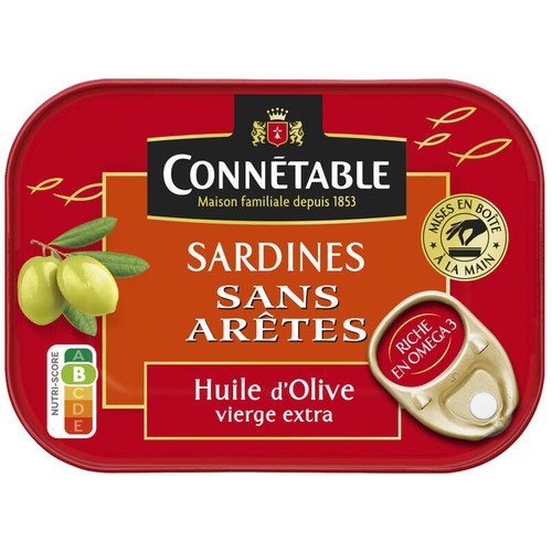Connétable Sardines Sans Arêtes À L'Huile D'Olive 115g