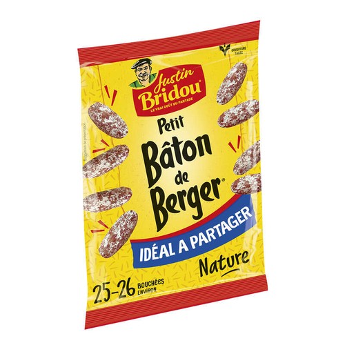 Justin Bridou Saucisson Petits Bâton Berger Nature Apéritif 160g