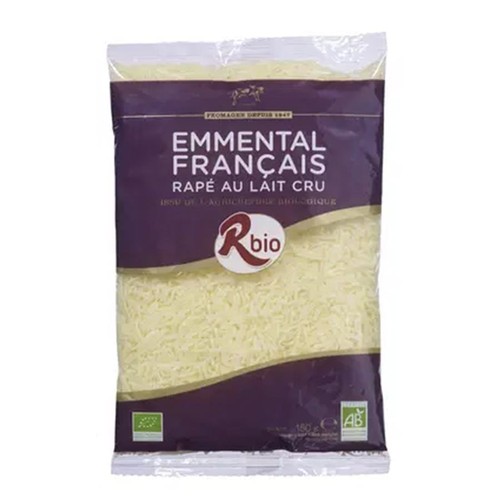R.Bio Emmental râpé lait cru 150g