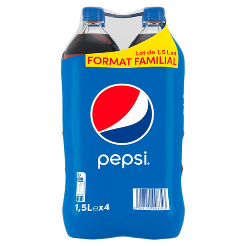Pepsi - Soda au cola - Les 4 bouteilles de 1,5L