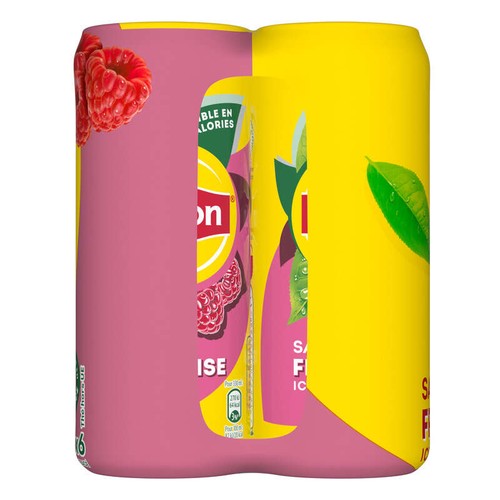 Lipton Ice Tea Thé Glacé Saveur Framboise 6x33cl