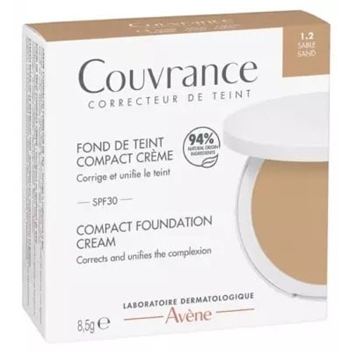 Avène Eau Thermale Couvrance Fond de Teint Compact SPF30 Teinte 1.2 Sable 8,5