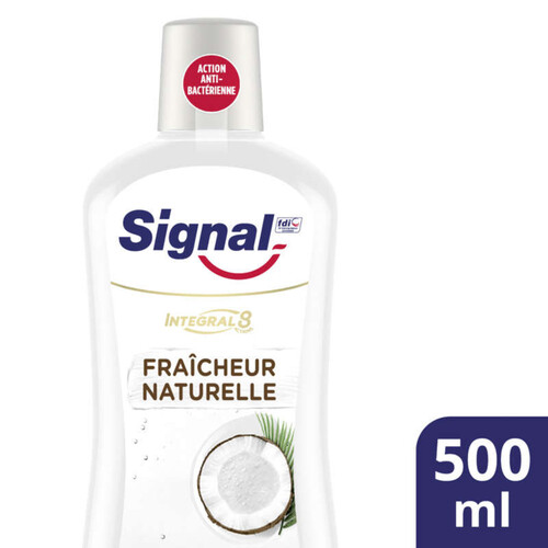 Signal Bain de Bouche Antibactérien Integral 8 Nature Fraîcheur 500ml.