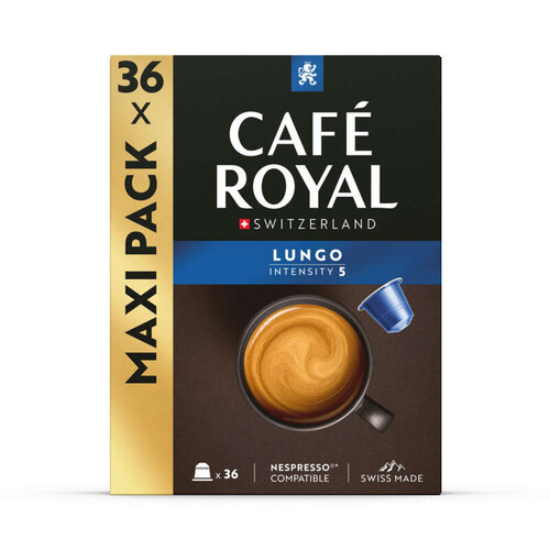 Café Royal Switzerland Capsules Café Lungo Intensité 4/10 X 36