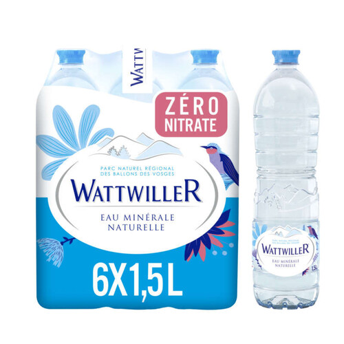Wattwiller eau minérale le pack de 6x 1.5L