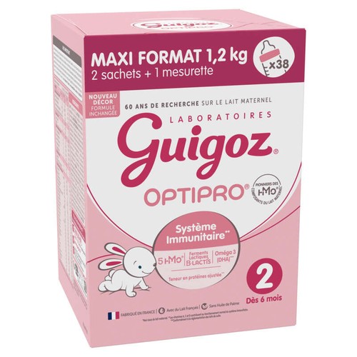 Guigoz Optipro 2 dès 6 mois 2x600g