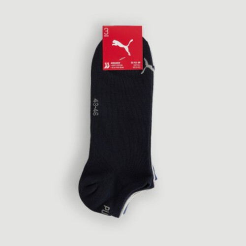 PUMA Lot De 3 Paires De Chaussettes Invisible En Jersey Marine T39/42