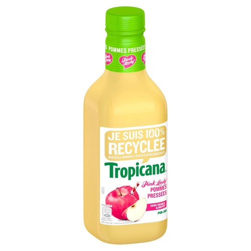 Tropicana Jus Frais de Pomme Pressée la Bouteille de 90cl