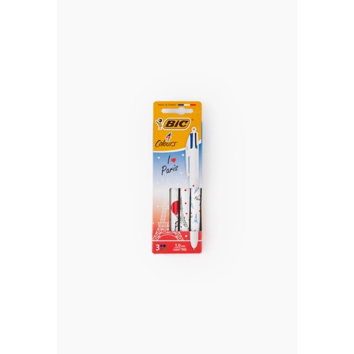 Bic Stylo Quatre Couleurs I Love Paris x3