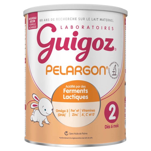 Guigoz Pelargon 2 Lait Infantile 2Ème Âge 780g