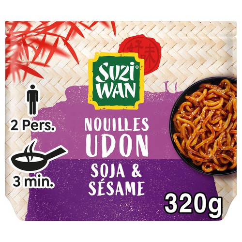 Suzi Wan Nouilles Udon Soja Sésame 320g