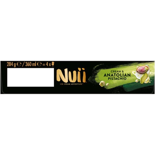 NUII Bâtonnets Pistache d'Anatolie & Crème x4