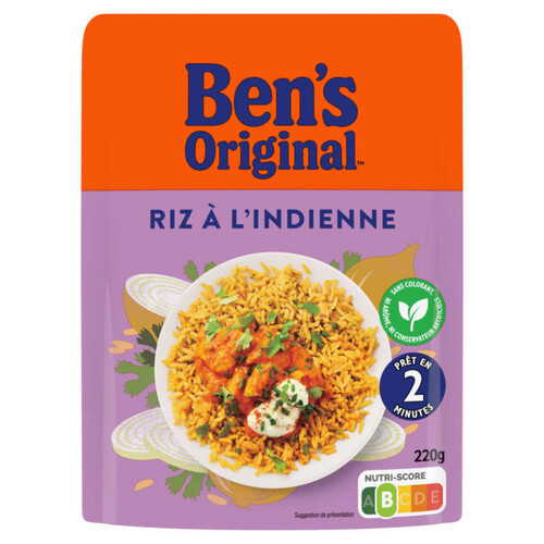 Ben'S Original riz à l'indienne micro-ondable 220g