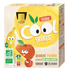 [Par Naturalia] Vitabio Cool Fruits Pomme Banane & Acerola 4X90G Bio