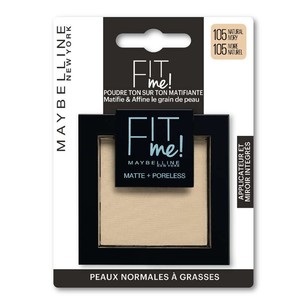 Gemey Maybelline Tnt Fit Me Mat Por.Pdr 105 Bl