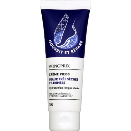 Monoprix Crème Pieds Peaux Très Sèches 75ml