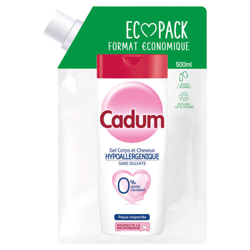 Cadum Gel Corps et Cheveux Hypoallergenique 500ml