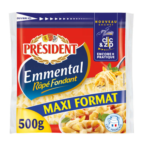 Président Emmental Râpé Fondant 500g