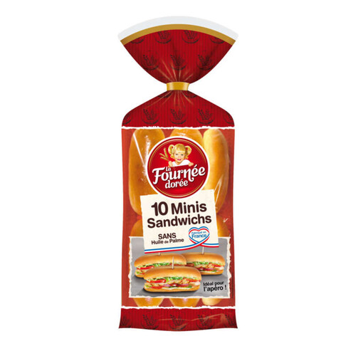 La Fournée Dorée 10 mini sandwichs 200g