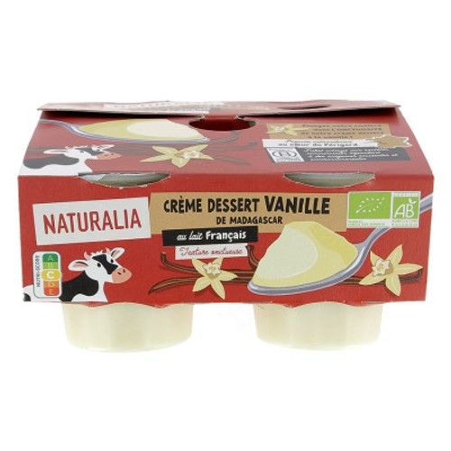 Naturalia Crème Vanille 4x100g