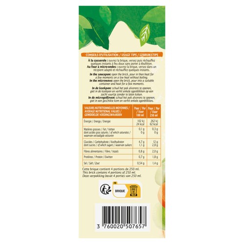 Jardin Bio Velouté Douceur 9 Légumes Bio 1L