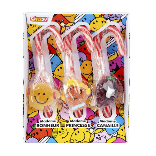 Fizzy Candy Canes Mr & Mme 66g