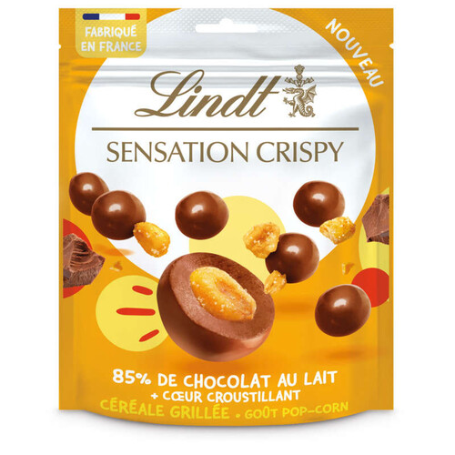Sensation Lindt Chocolat au lait Crispy Céréal 140g