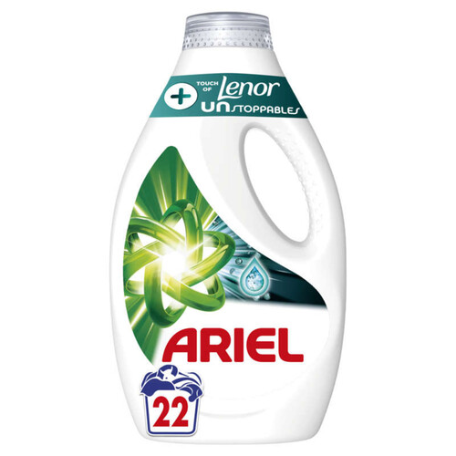 Ariel lessive liquide Lenor +unstoppables touch of 22 lavages