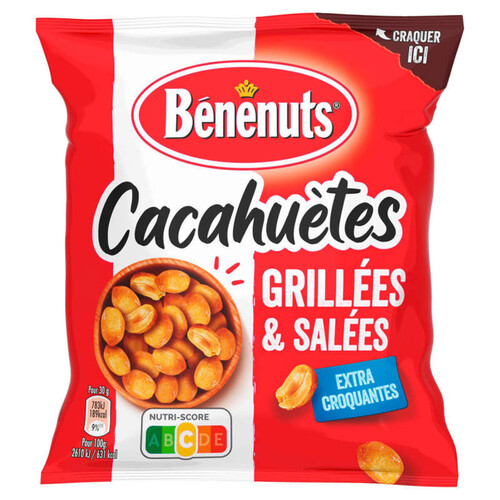Benenuts - Cacahuètes grillées salées - Le sachet de 410g