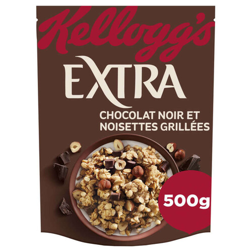 Kellogg's Céréales Extra Chocolat noir noisettes 500g