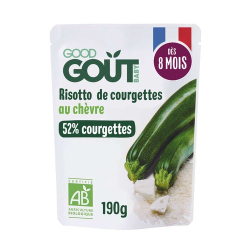 [Par Naturalia]  Good Goût Risotto de Courgettes au Chèvre Bio Dès 8 Mois 190g