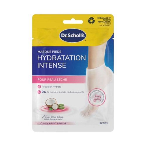 Scholl Masque Pieds Très Hydratant x1